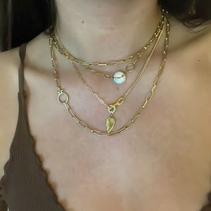Kozakh 14k gold filled pearl necklace